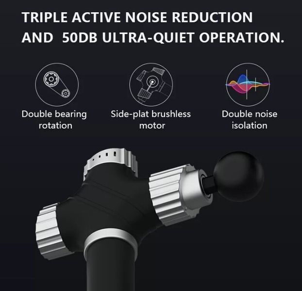 Перкусійний масажний пістолет Booster A2 Масажер тригерних точок Massage Gun