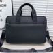 Сумка-портфель для ноутбука Tiding Bag (40 x 27 x 10 см) з натуральної шкіри Чорний