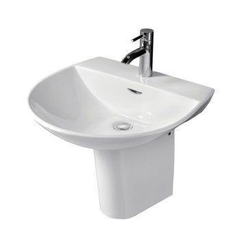 Раковина з напівніжкою RAK Ceramics Reserva 55x18.5x50.5 см (RAK0027) Білий