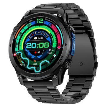 Умные смарт часы Smart Optimus GPS Steel с компасом (2 ремешка)