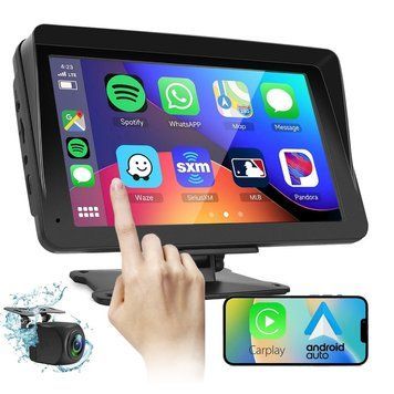 Мультимедійний монітор NP-70+ 7" Auto Carplay з 1 камерою і відеореєстратором wireless dvr, wifi, Bluetooth, FM