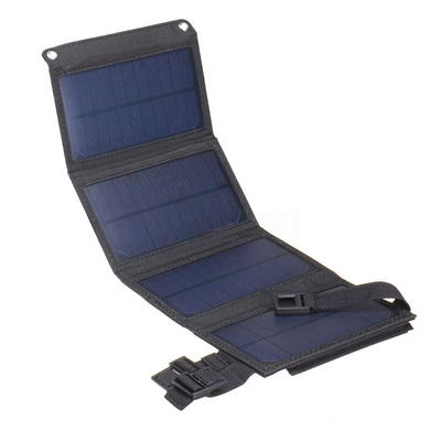 Складаний сонячний зарядний пристрій Solar Powerbank 20W MP04B Чорний