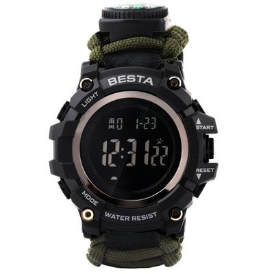 Годинники чоловічі наручні Besta Tactical з компасом (Зелений)