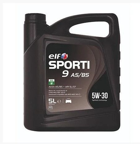 Синтетическое моторное масло Elf Sporti 9 A5/B5 5W-30 5 л SL/CF