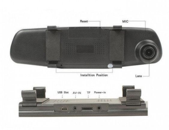 Зеркало авторегистратор DVR L900 Full HD с камерой заднего вида