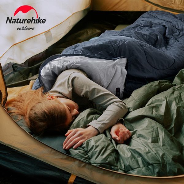 Спальник з капюшоном Naturehike Y150 NH21MSD08 Лівий (Темно-блакитний)