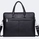 Сумка-портфель чоловіча для ноутбука Tiding Bag (37 х 28.5 х 7 см) з натуральної шкірилад для офісу Чорний