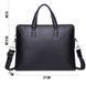 Сумка-портфель чоловіча для ноутбука Tiding Bag (37 х 28.5 х 7 см) з натуральної шкірилад для офісу Чорний