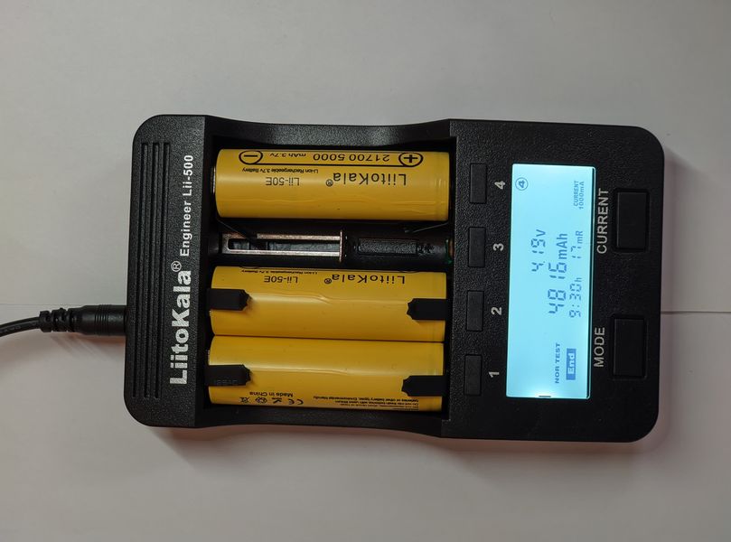 Аккумулятор Liitokala 21700 Lii-50Е 3.7V 5000mAh с выводами под пайку (Желтый)