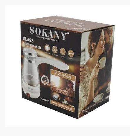 Турка электрическая Sokany YLW-607 500 мл 600 Вт