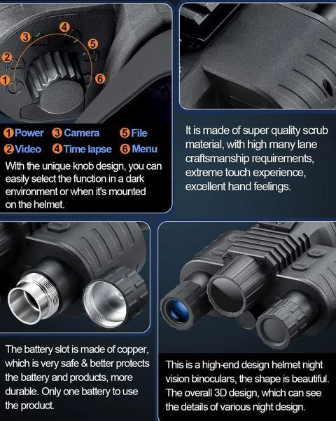 Прибор ночного видения NV-880 8x16MP 1080P HD WiFi 850nm (до 600м в темноте) + крепление FMA L4G2 (пластик)