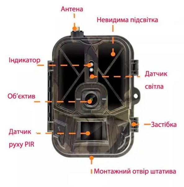 Фотопастка Suntek HC-940PRO-LI 4G 36mp 4K APP з акумулятором 10000mAh
