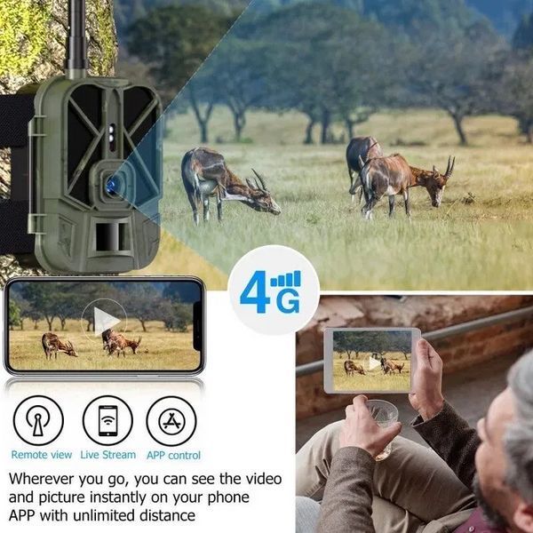 Фотопастка Suntek HC-940PRO-LI 4G 36mp 4K APP з акумулятором 10000mAh