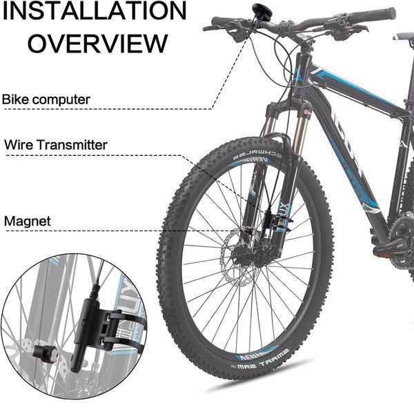 Велокомпьютер Bicycle Computer NO: 669/999 Waterproof + подсветка экрана (19 функций)