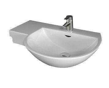 Раковина з поличкою Rak Ceramics Reserva Wing 75x81 см Білий