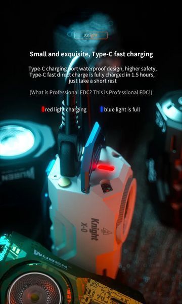 Ліхтарик Wuben X-0 EDC 1100 лм Type-C 125 м з магнітною кнопкою