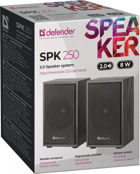 Акустическая система DEFENDER SPK-250 black