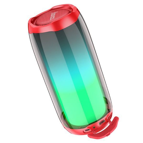 Вluetooth колонка Hoco HC8 red з LED-підсвічуванням