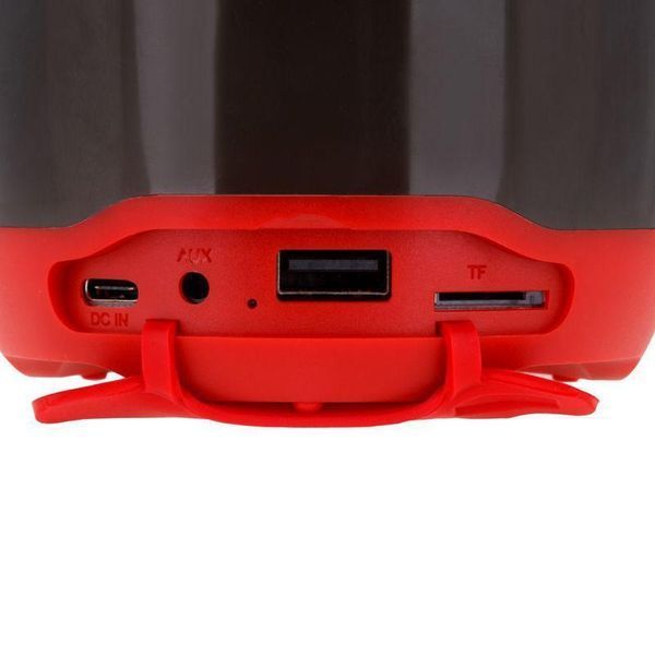 Вluetooth колонка Hoco HC8 red з LED-підсвічуванням