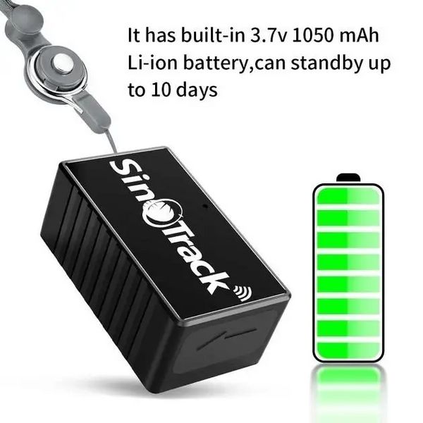 Портативный GPS-трекер SinoTrack ST-903 с аккумулятором 1050mAh и микрофоном