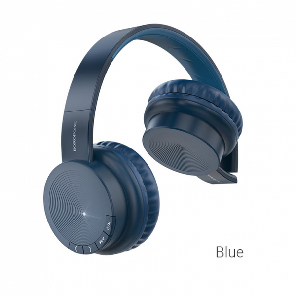 Бездротова Bluetooth стерео гарнітура Borofone BO11 Сині