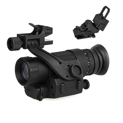 Тактичний монокуляр нічного бачення Night Vision PVS-14 + адаптер на шолом L4G24 + J-arm Mount + Ріг дугою
