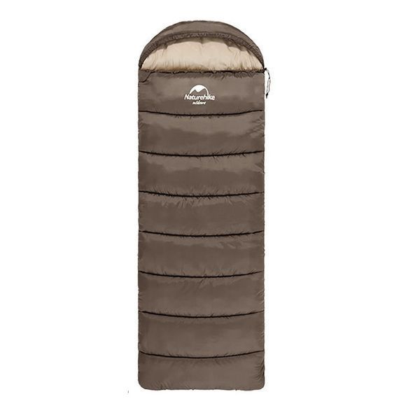 Спальный мешок с капюшоном Naturehike U250S NH20MSD07 (0&deg;C) Правый (Коричневый)