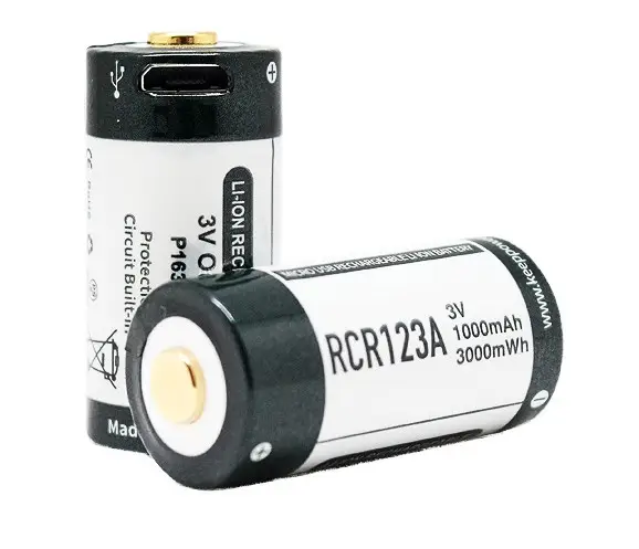 Акумулятор Keeppower RCR123A 3.0В 1000mAh + micro USB (P1634U2) купити в магазині PlusShop