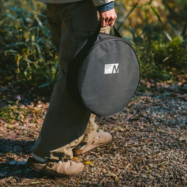 Піч настільна кругла з решіткою гриль і сковорідкою Naturehike CNK2550CF010 36х32.6х12 см хромоване залізо