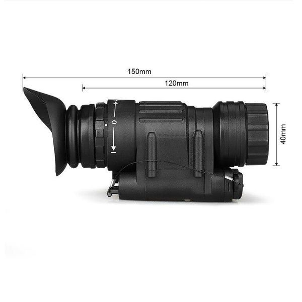 Тактический монокуляр ночного видения Night Vision PVS-14 + адаптер на шлем L4G24 + J-arm Mount + Рог дугой