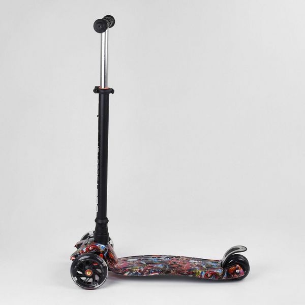 Триколісний самокат Best Scooter Skyper Maxi колеса з підсвічуванням PU 120мм (Супергерої)