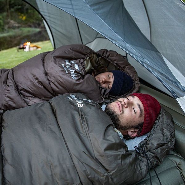 Спальный мешок с капюшоном Naturehike U250S NH20MSD07 (0&deg;C) Правый (Коричневый)