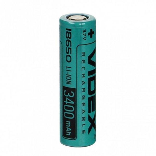 Акумулятор Videx Li-ion 18650 3400mAh 3,7V (без захисту)