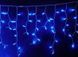 Гирлянда уличная Бахрома 5 м 120 Led (на белом проводе, с переходником) Синяя