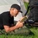 Матрас надувной одинарный Naturehike FC01 со встроенным ножным насосом (Зеленый)