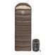 Спальный мешок с капюшоном Naturehike U250S NH20MSD07 (0&deg;C) Правый (Коричневый)