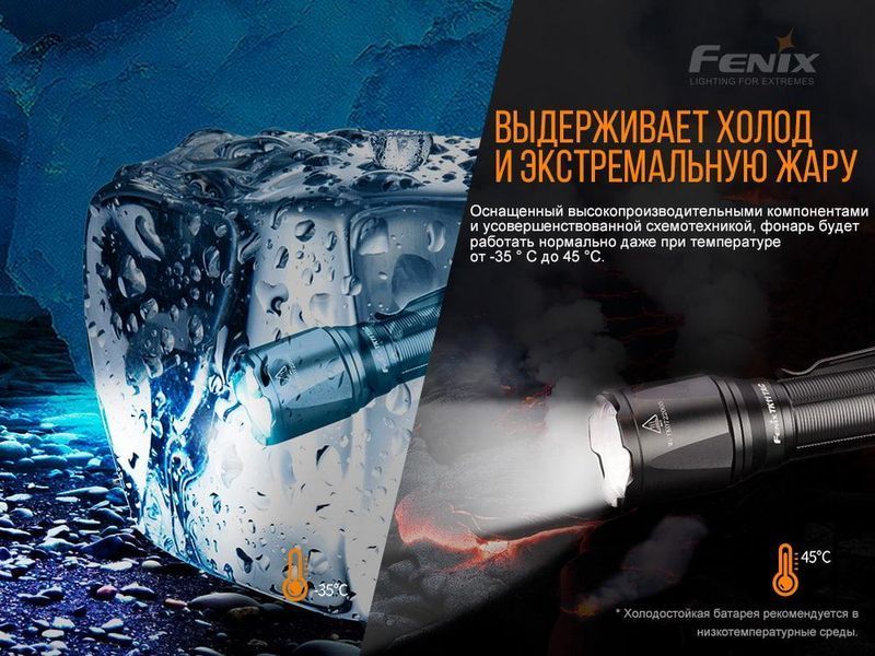 Ручний тактичний ліхтарик Fenix TK11 TAC 1600лм (Чорний)