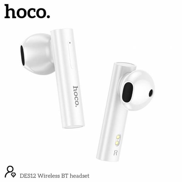 Беспроводные сенсорные наушники гарнитура Hoco DES12 Bluetooth Белый