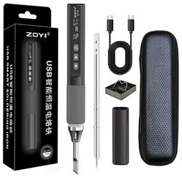 Паяльник Zoyi ZT-N1 PD 96W USB + 2 жала та чохол