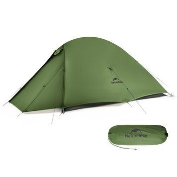 Двухместная сверхлегкая палатка Naturehike Cloud Up Pro CNK2350WS020 20D (Темно-зеленый)
