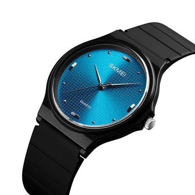 Жіночий наручний годинник Skmei 1421 (Чорний з синім)