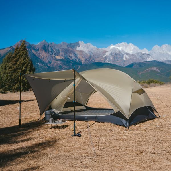 Намет двомісний легкий Naturehike Mongar CNK2550WS016 15D Сірий