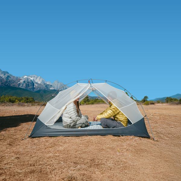 Намет двомісний легкий Naturehike Mongar CNK2550WS016 15D Сірий