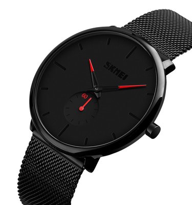 Чоловічий наручний годинник Skmei 9185 design red