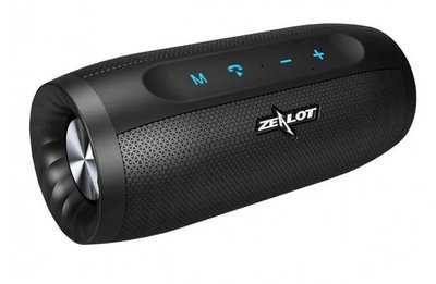Бездротова Bluetooth колонка Zealot S16 стереозвук HiFi (Чорний)