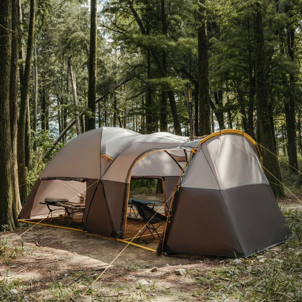 Палатка шестиместная Naturehike KOTA 6 CNK2450WS031 75D Светло-коричневый