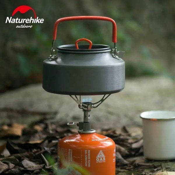 Туристичний чайник Naturehike NH17C020-H із алюмінію 1.1л (Сірий)