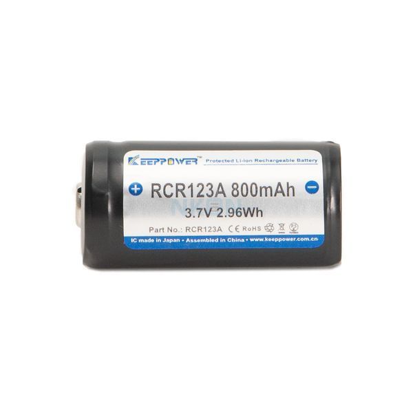 Акумулятор Keeppower 123 (RCR123A) 800 mAh 3.7V (з захистом)