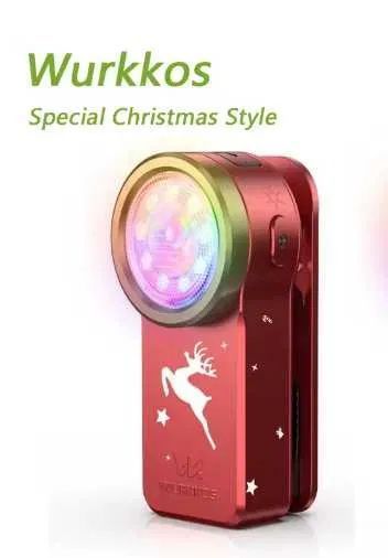 Ліхтар кемпінговий Wurkkos HD03 Christmas 680 лм USB-C 95 CRI-RGB Buck Driver з магнітом Червоний