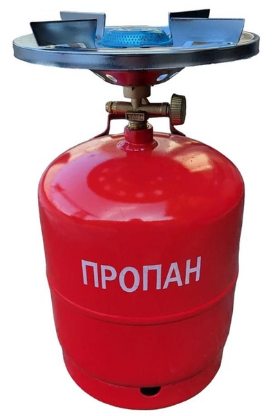 Кемпинговый комплект (газовый баллон и горелка) A003 (5кг 12л)